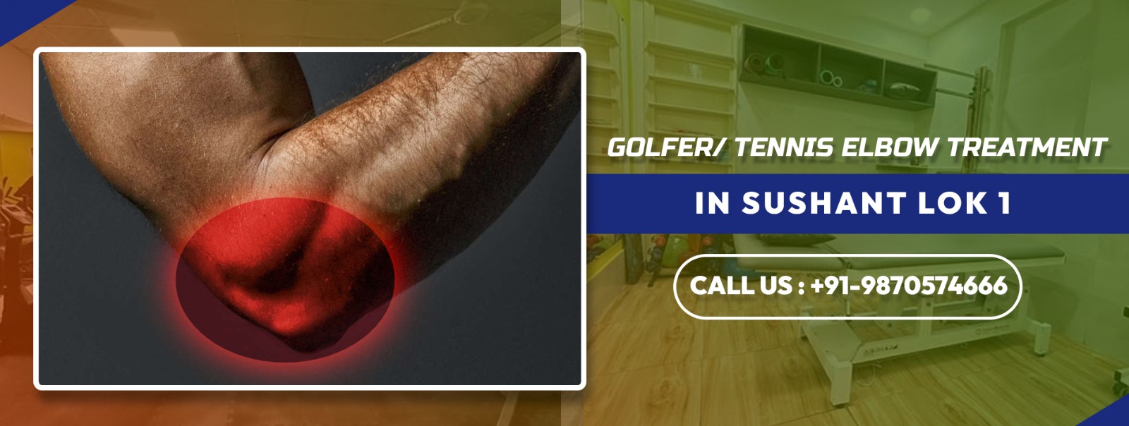 Golfer, tennis elbow Treatment in Sushant Lok 1